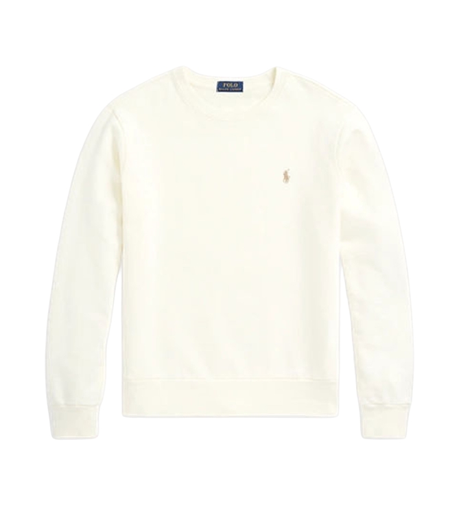 POLO RALPH LAUREN - Felpe - felpa in cotone loopback panna clubhouse